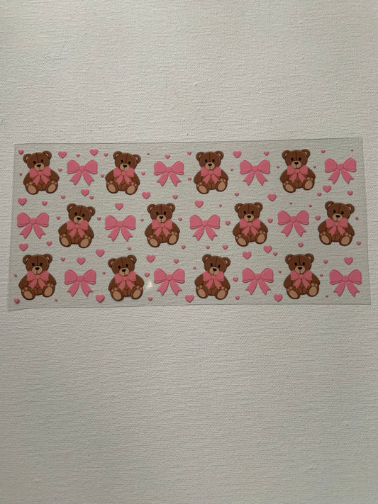 Bears and bows decal