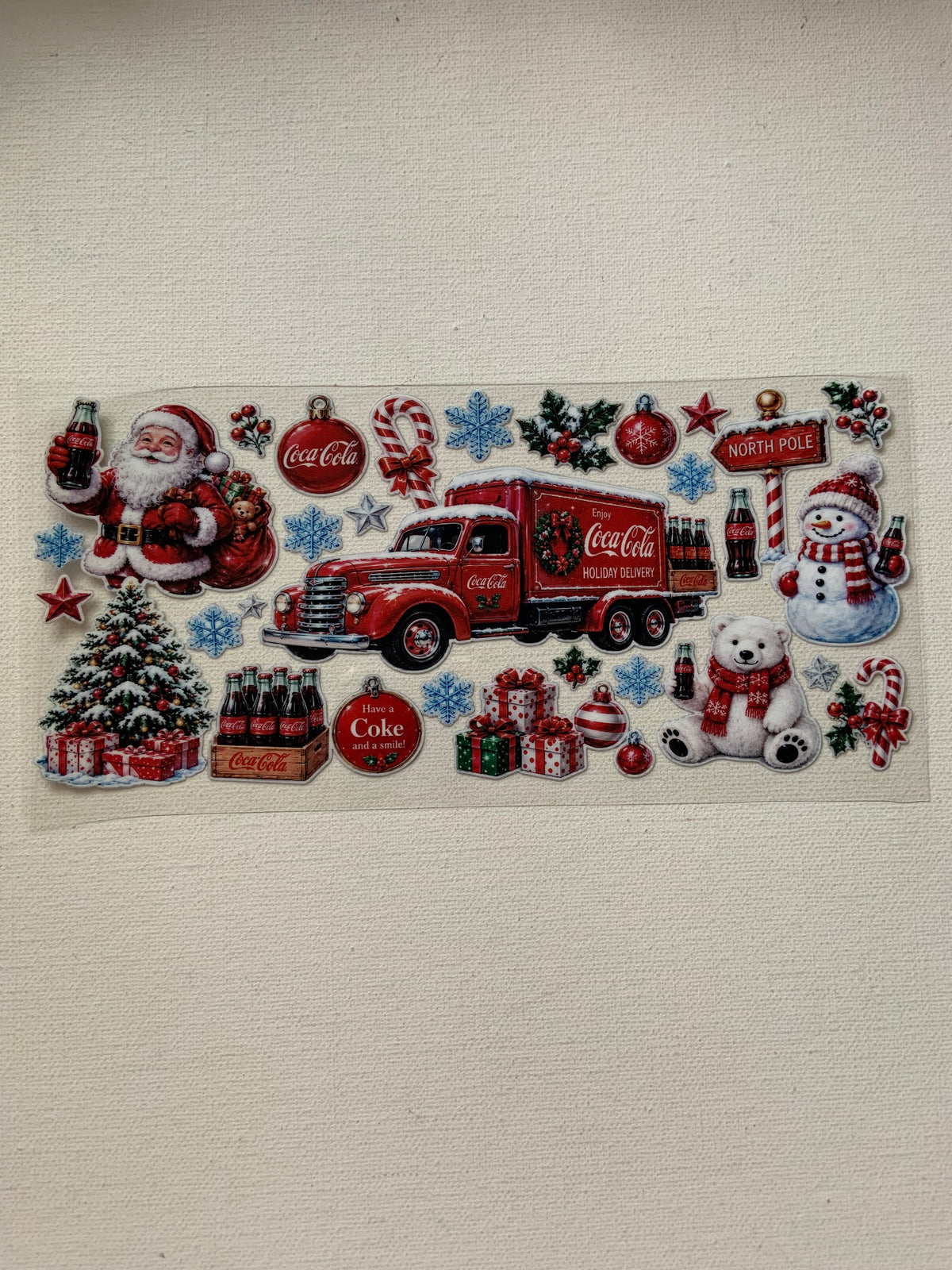 Coca cola Christmas decal