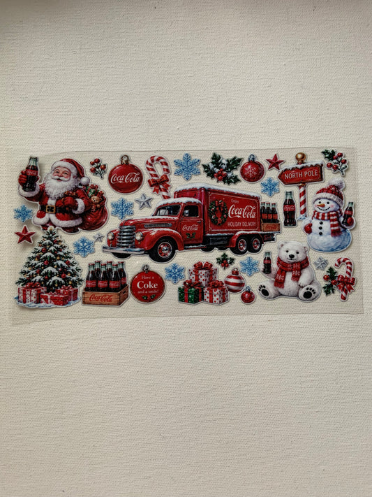 Coca cola Christmas decal