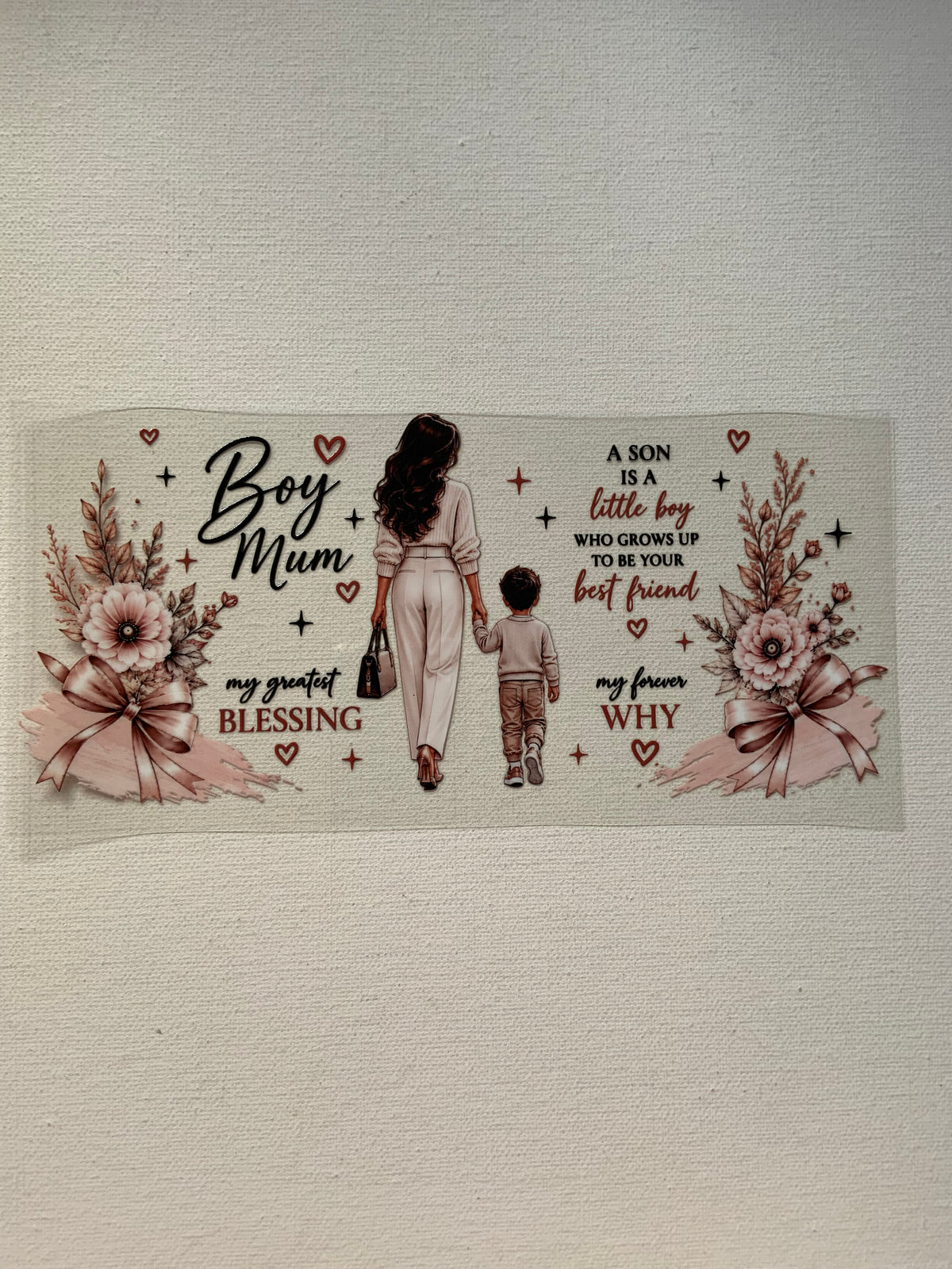 Boy mum decal