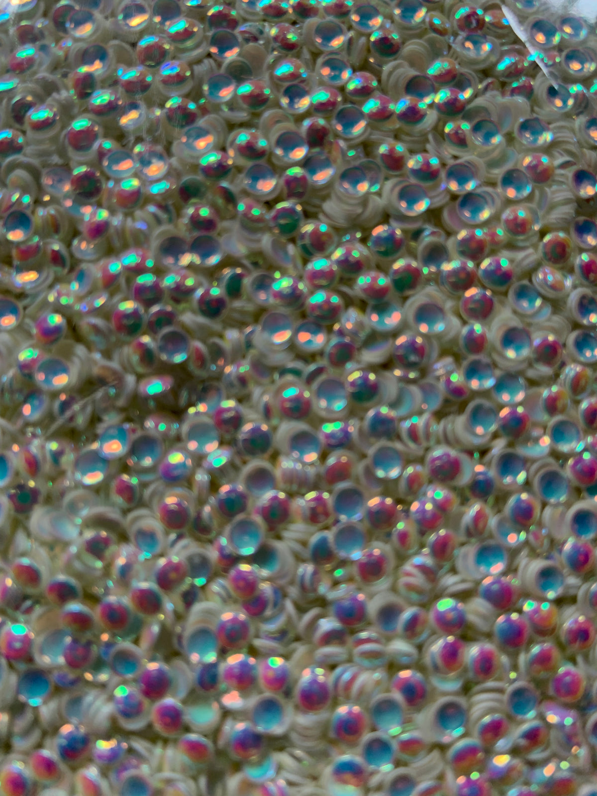 Big pro bubble glitter, white/multicoloured, 2oz/56 grams