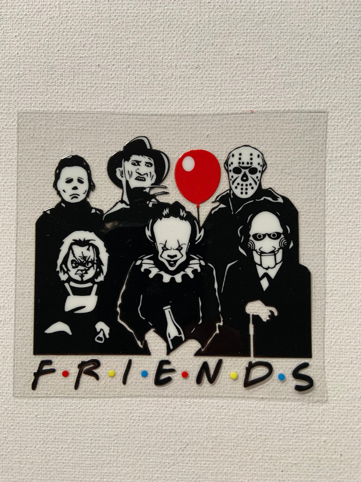 Small decal horror friends