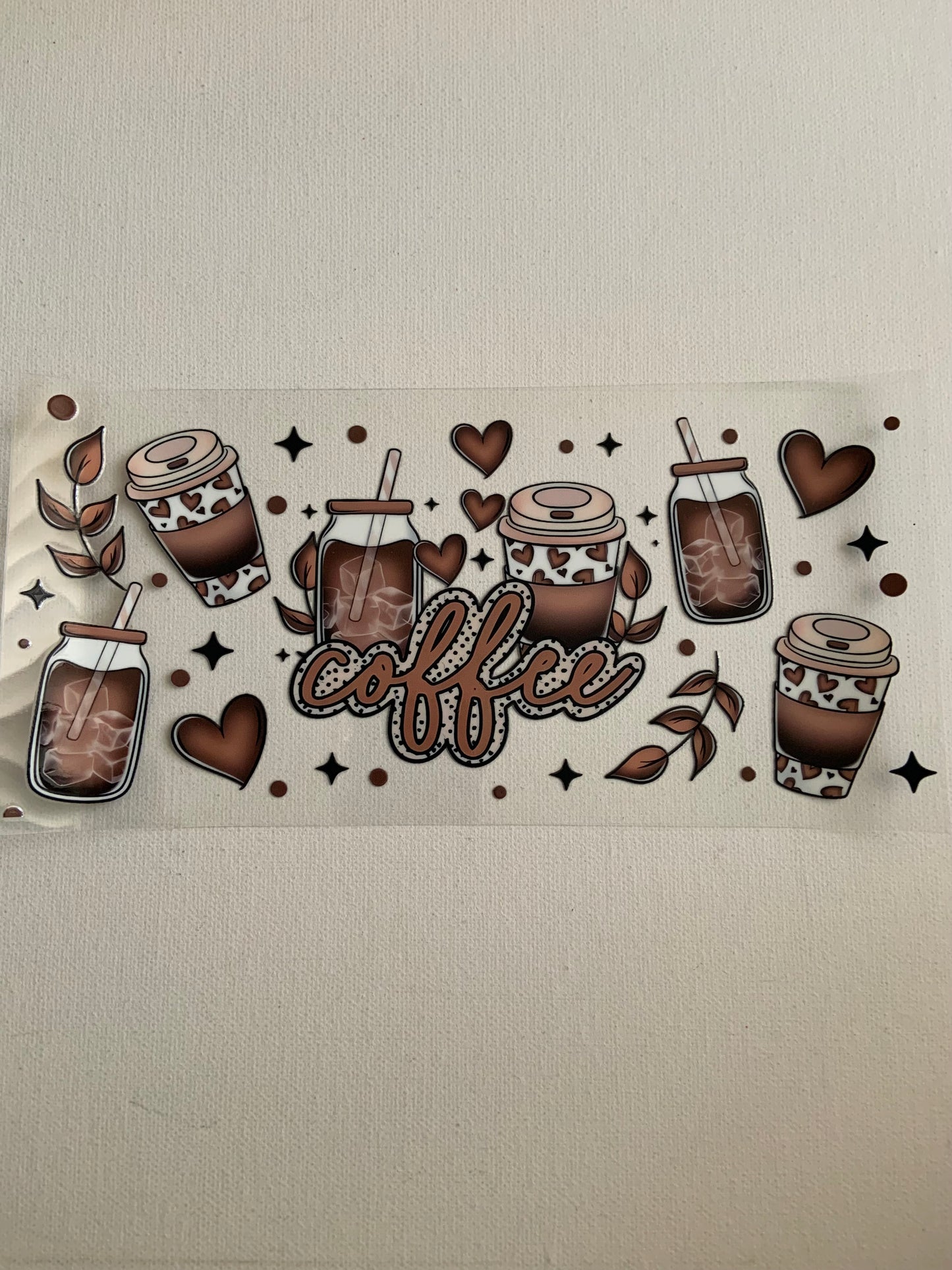 Coffee cups decal