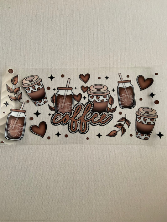 Coffee cups decal
