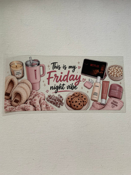 Friday night vibe decal