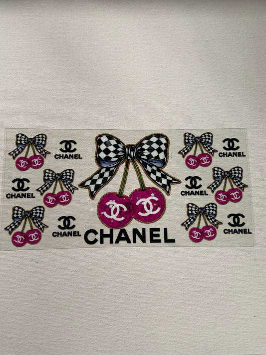 Designer inspired cherry decal