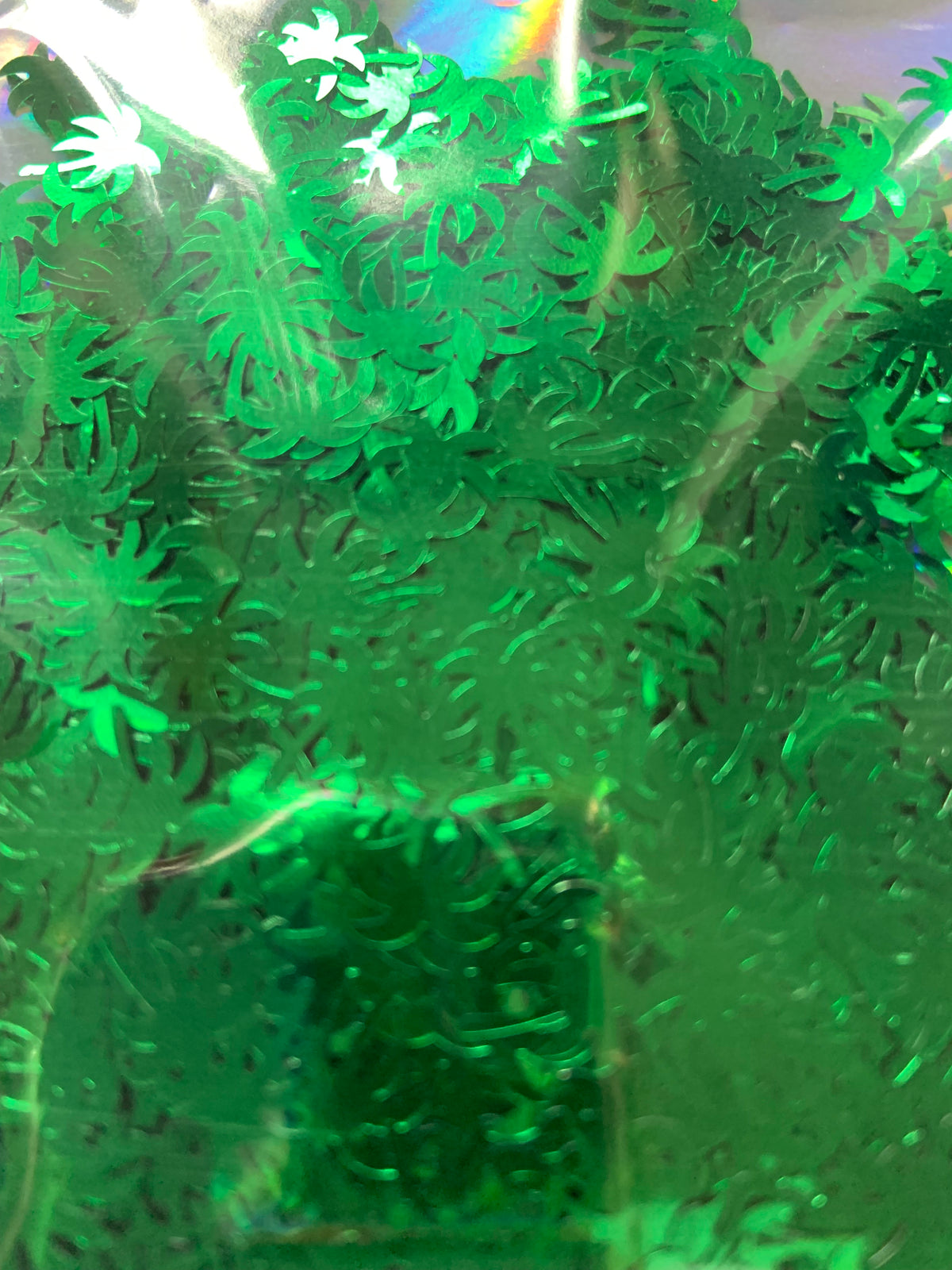 Palm trees shaped glitter, 10 grams