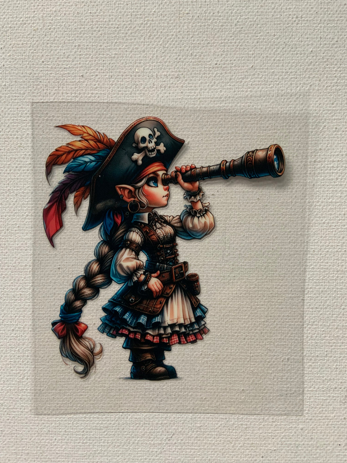 Small decal pirate girl
