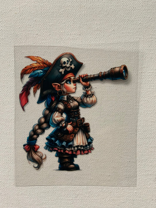 Small decal pirate girl