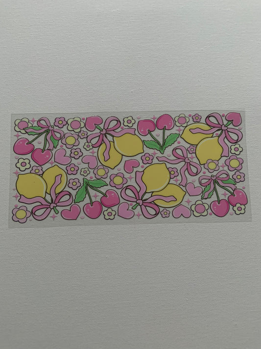 Lemons, Cherries and Bows Decal