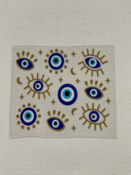 Small decal evil eyes