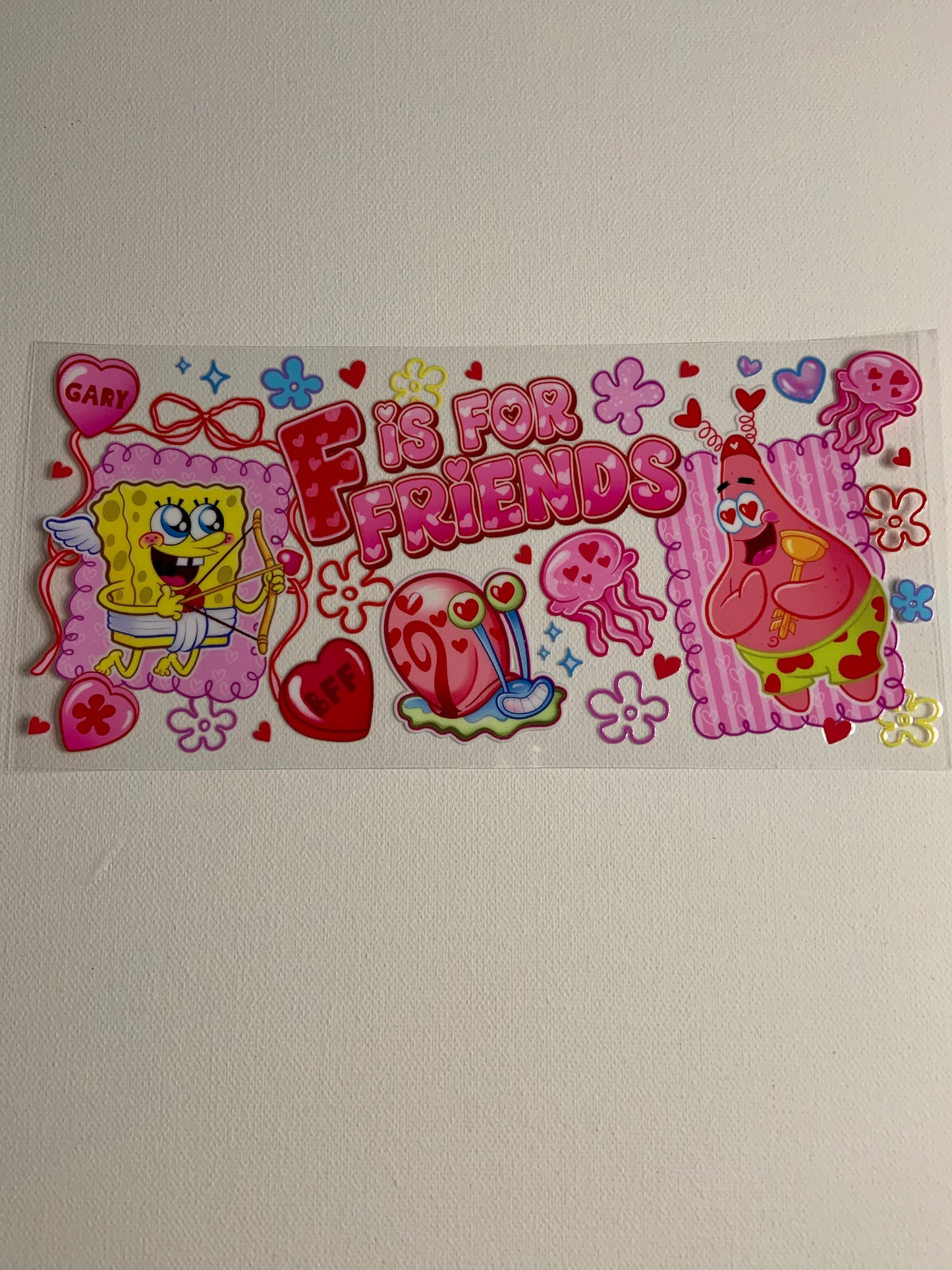 Spongebob “F is for Friends” Decal