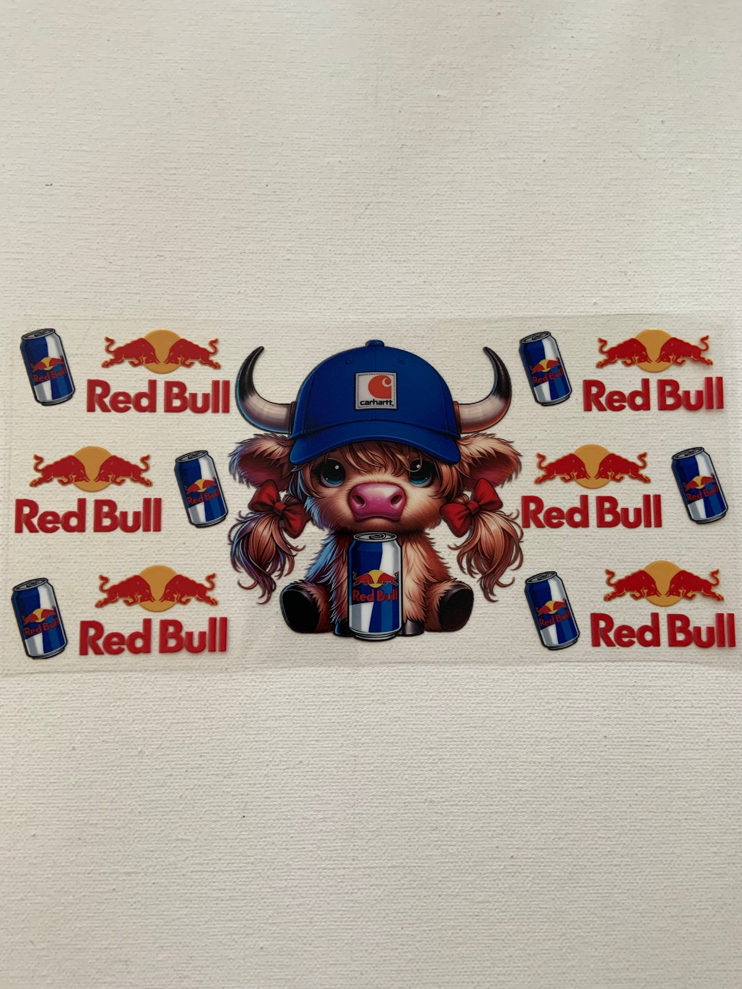 Cow and Red bull decal