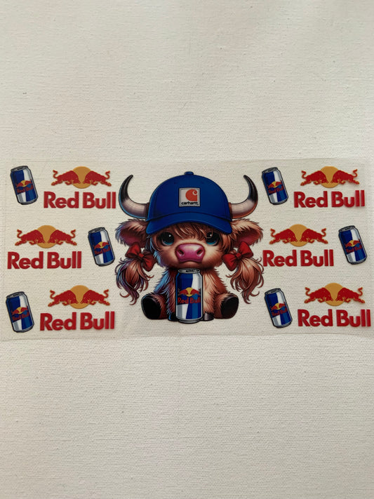 Cow and Red bull decal