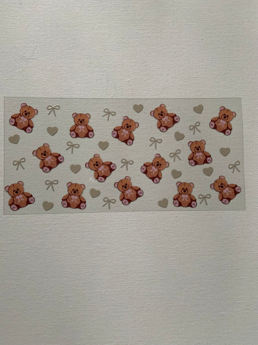 Bears and bows decal