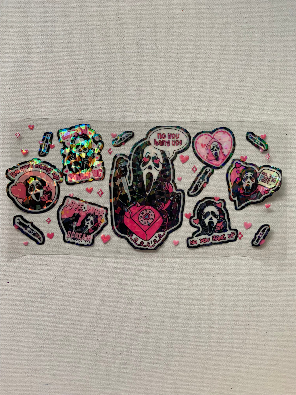 Scream holographic decal