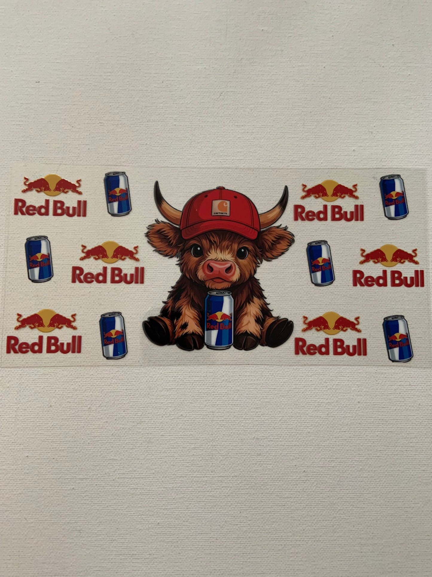 Cow and Red bull decal