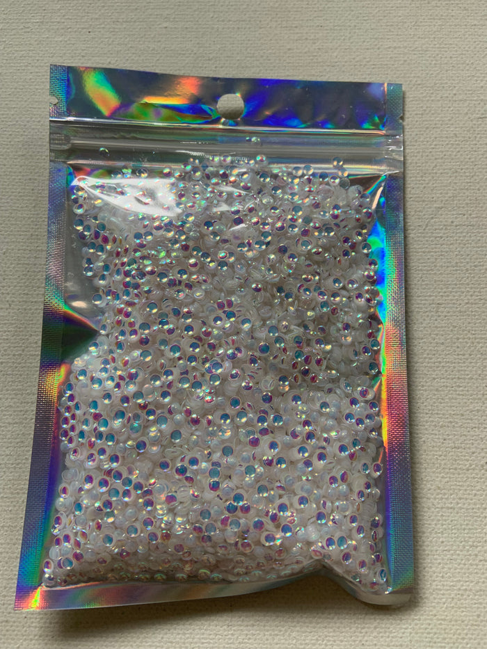 Big pro bubble glitter, white/purply-silver, 2oz/56 grams