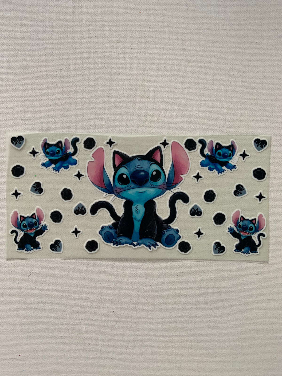 Stitch glow in the dark decal