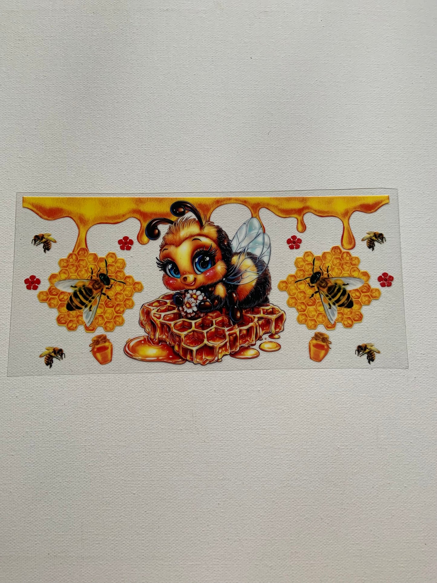 Bees and honey decal