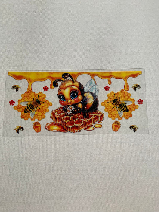 Bees and honey decal