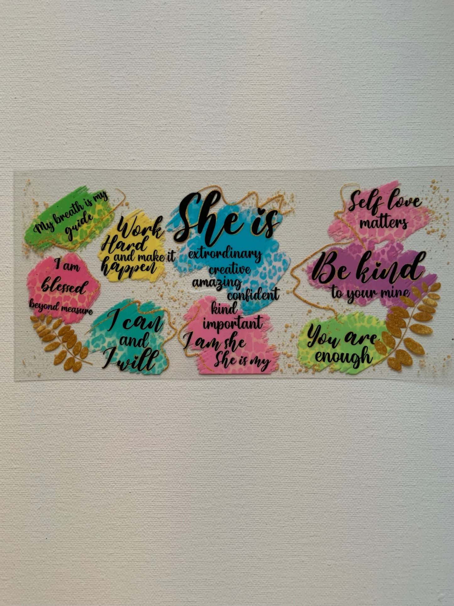 Self-affirmation Decal