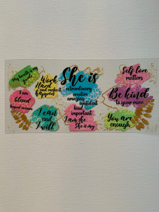 Self-affirmation Decal