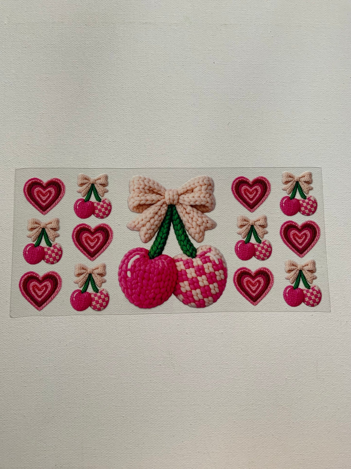 Cherry and bows decal