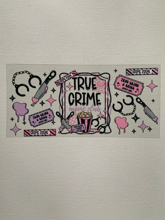 True crime movie club decal