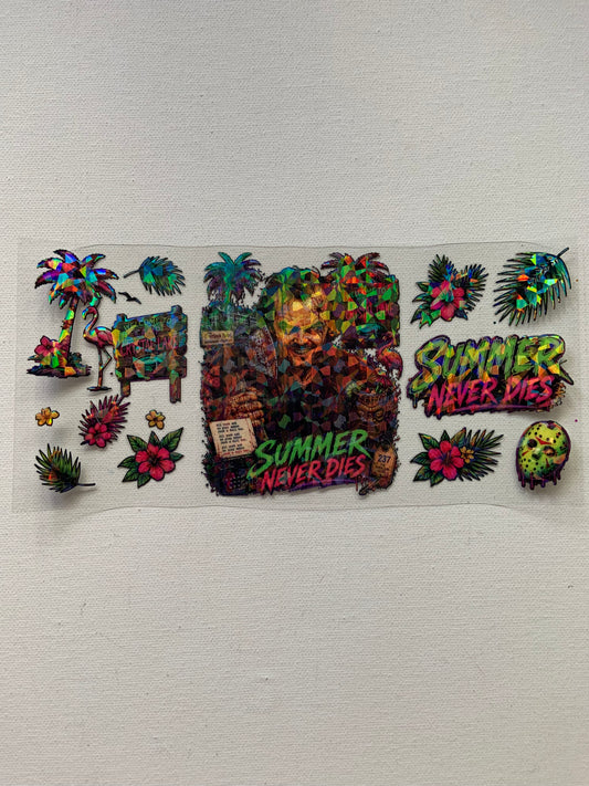 Horror holographic decal