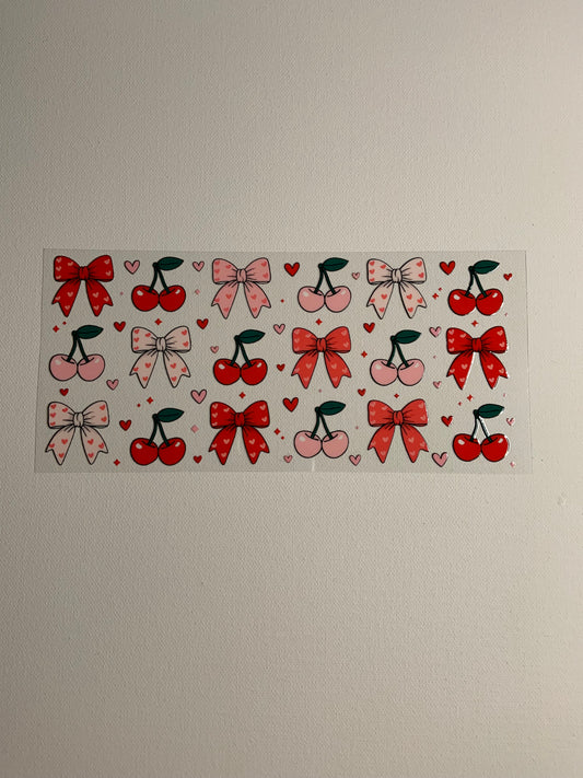 Cherries and Bows Decal