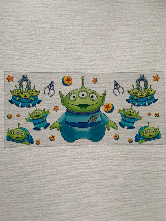 Little green men decal