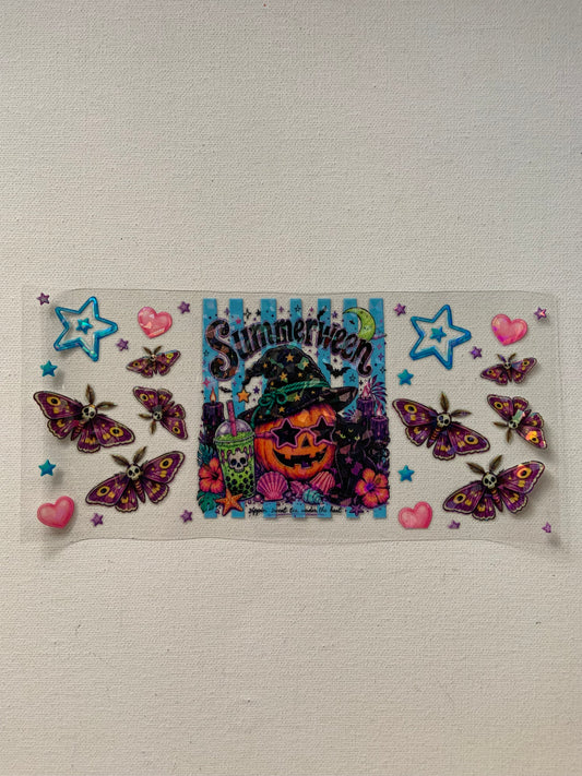 Summerween holographic decal