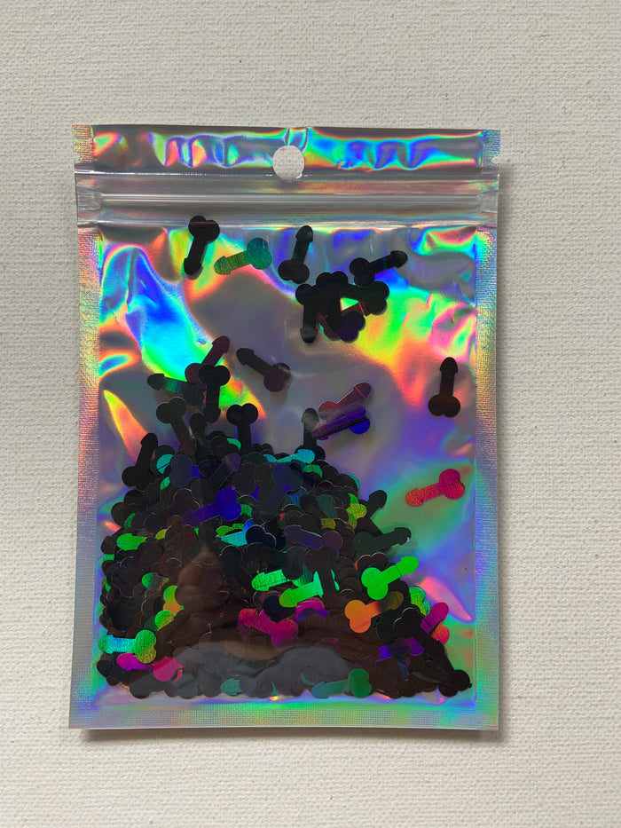 Shaped glitter, Richards ☺️, black  colour , 10 grams of products ( without packaging)