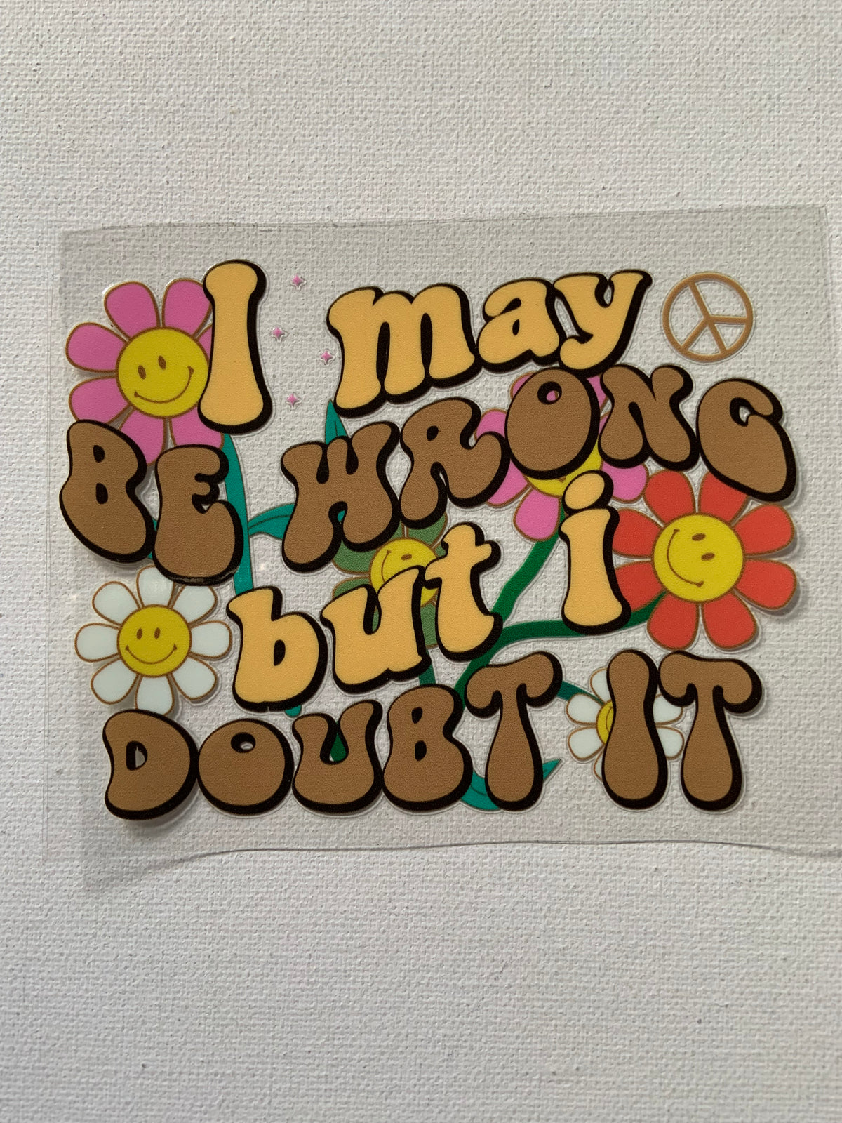 I may be wrong, but i doubt it small decal