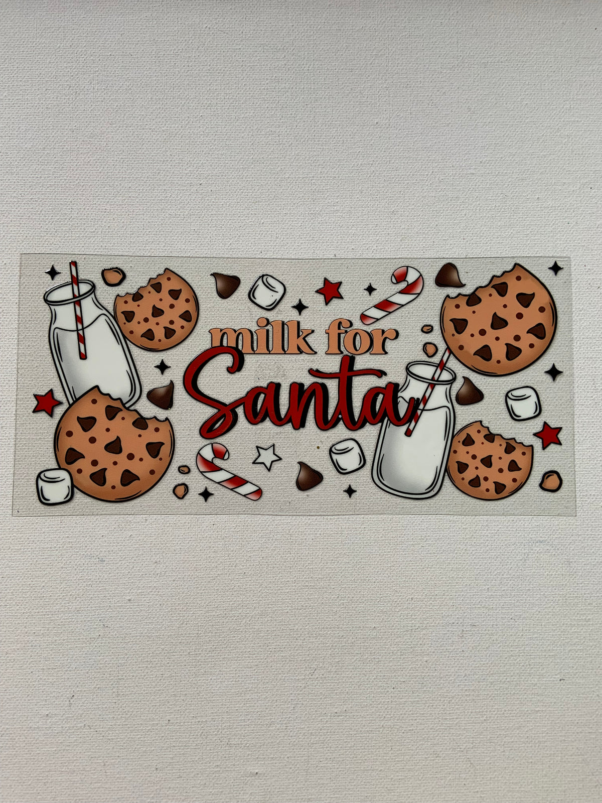 Milk for Santa decal