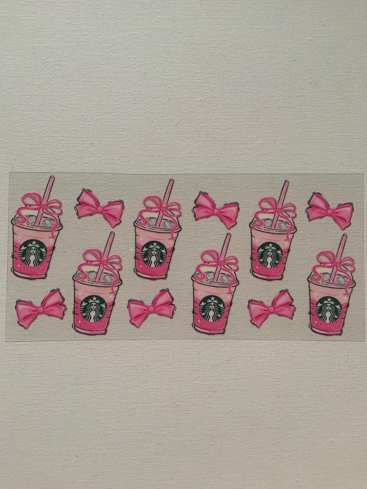 Starbu and bows decal