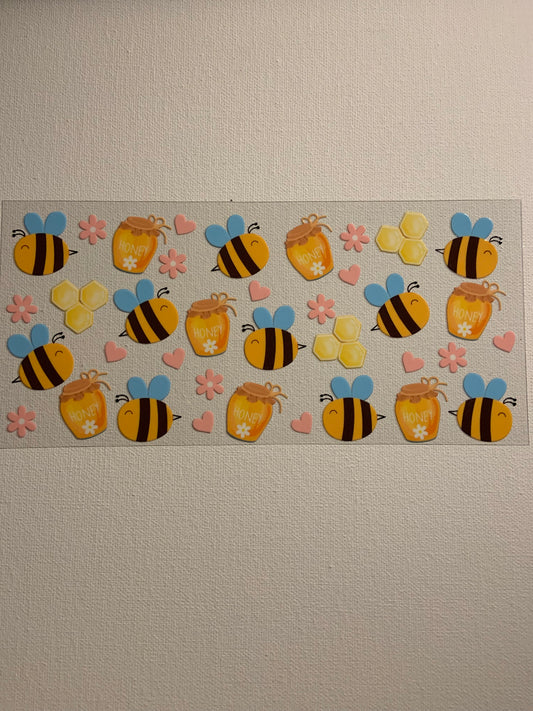 Bees and Honey Pots Decal