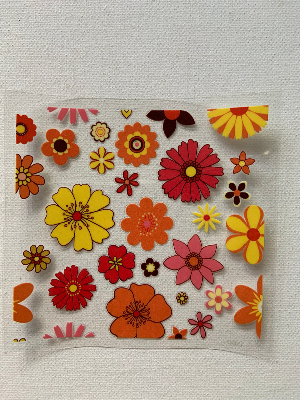 Flowers small decal