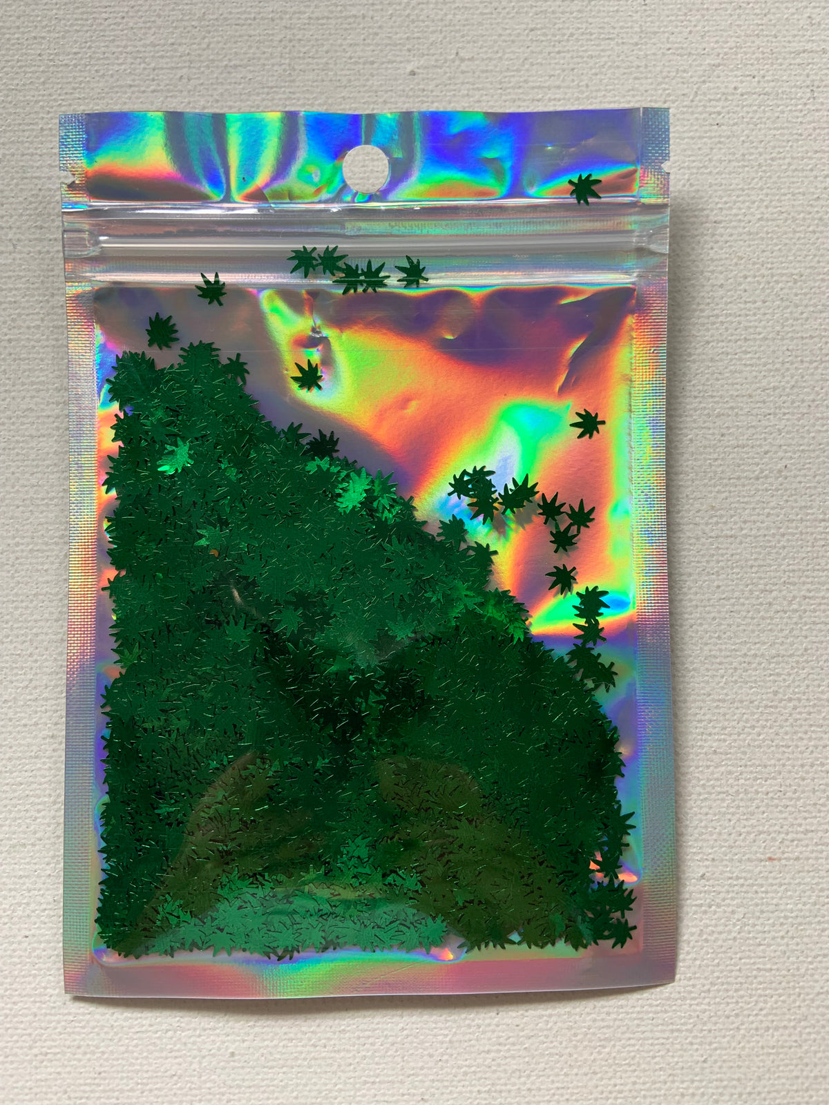 Shaped  glitter, “Happy Leafs”, 10 grams of products ( without packaging)