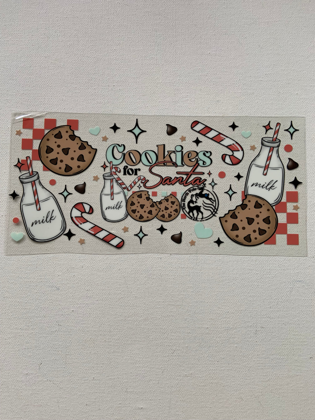 Cookies for santa decal