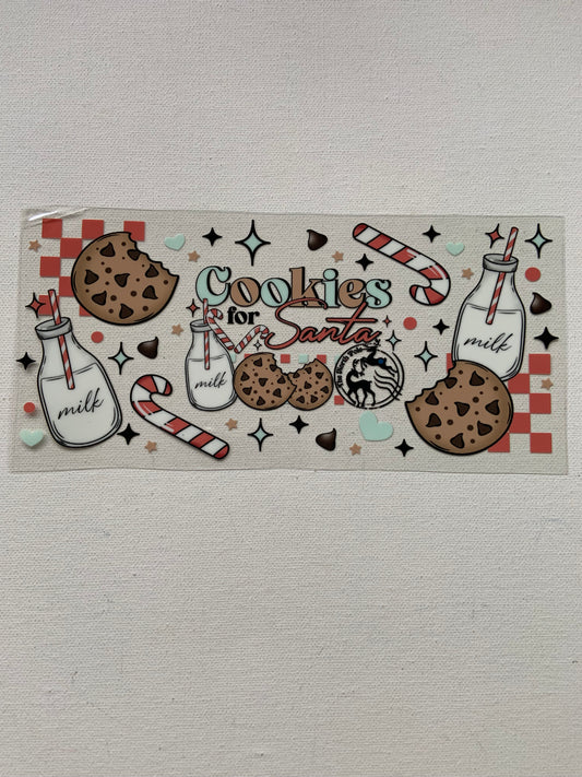 Cookies for santa decal