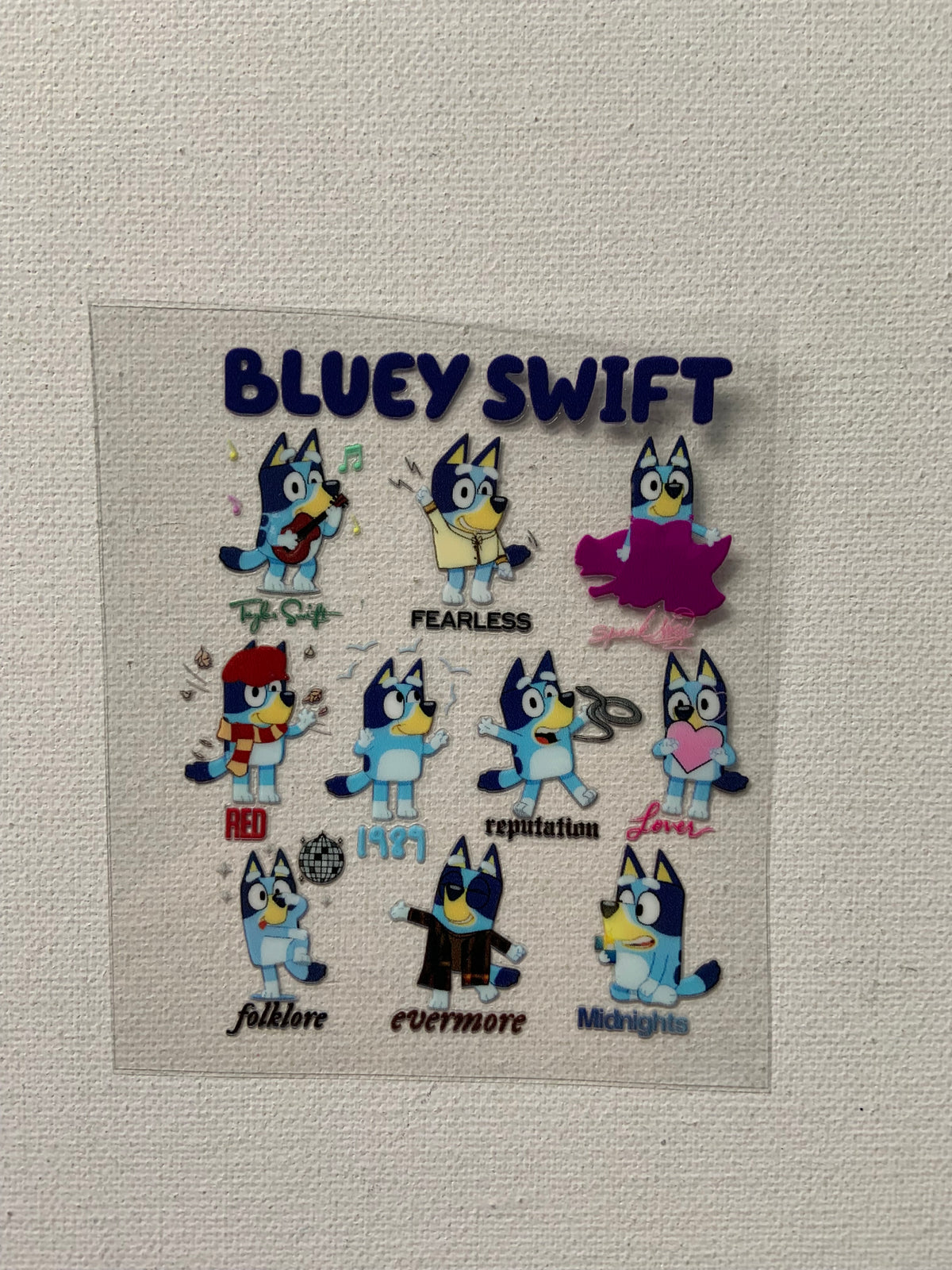 Bluey small decal