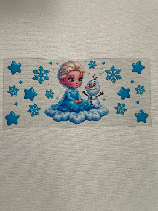 Elsa and Olaf decal