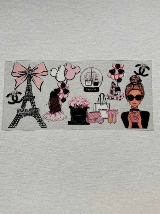 Eiffel tower luxury inspired decal