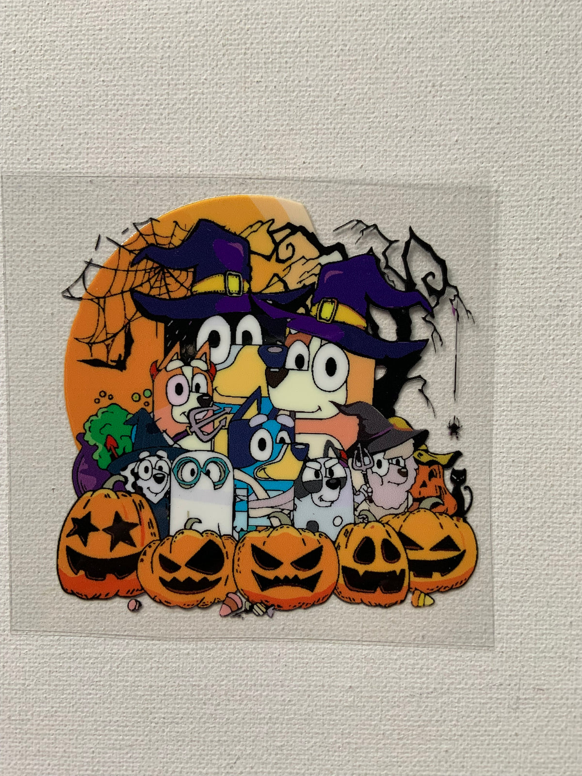 Bluey Halloween small decal