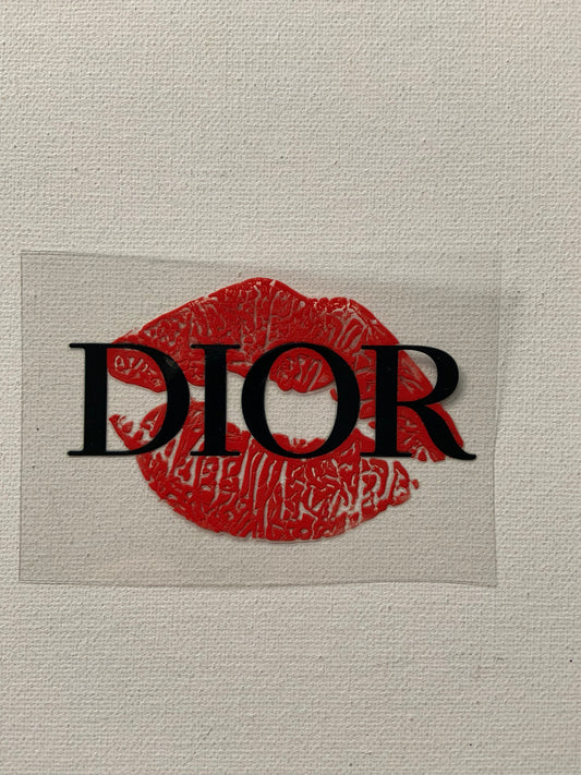 Small decal di o r lips