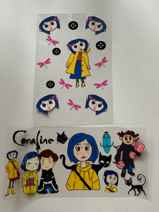 Caroline decals for notebook and single  wall cup ( for buying , choose  on Home page “Notebook and single wall cup”)