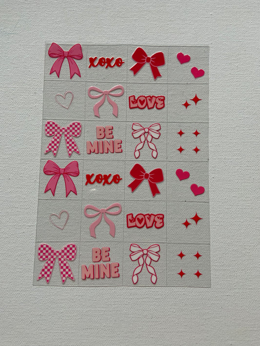 Bows decal small pieces decal