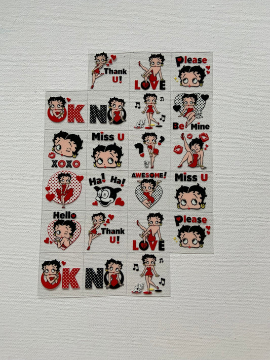 Betty boop small pieces decal